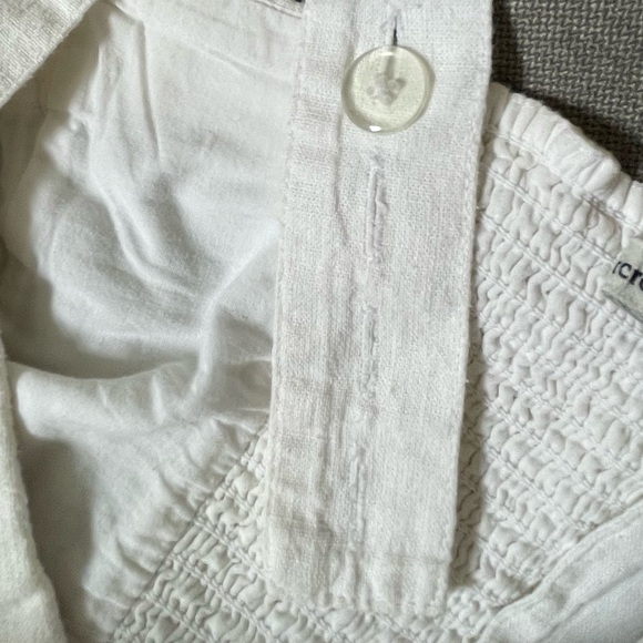 Abercrombie white linen blend crop top - Picture 5 of 7